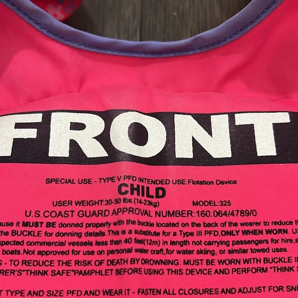 Girls unicorn arm/chest flotation device - Picture 10 of 12